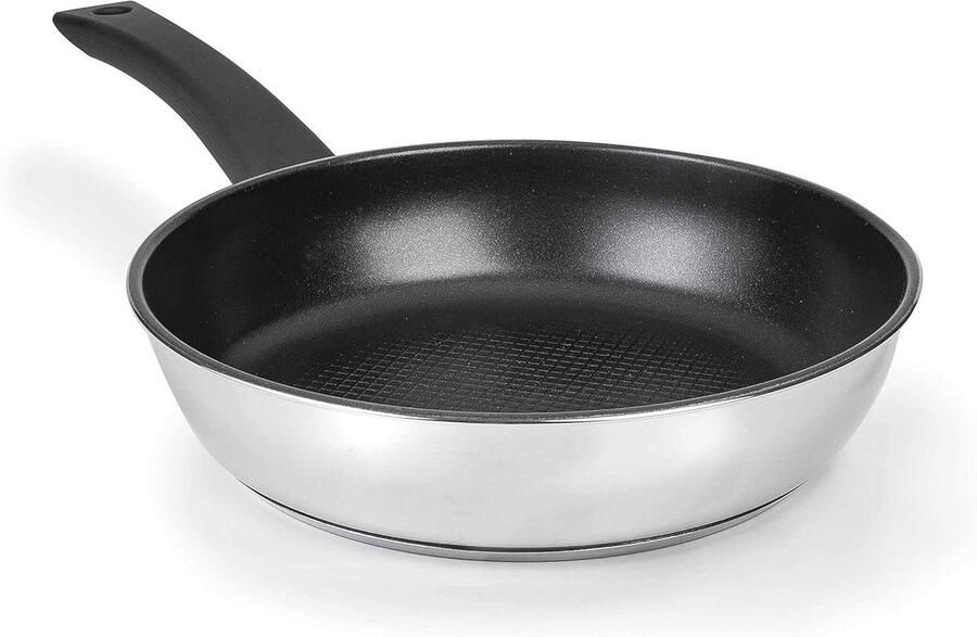 Kookpan Keukenpan Snel Koken Drievoudige Laag 18 cm diameter Zilver