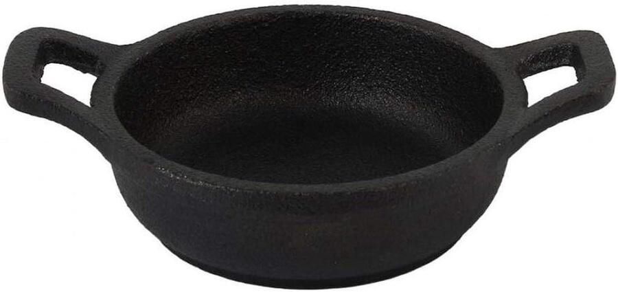 Kookpan Keukenpan Wok Koken in keuken Dubbele handgrepen 15 cm Zwart