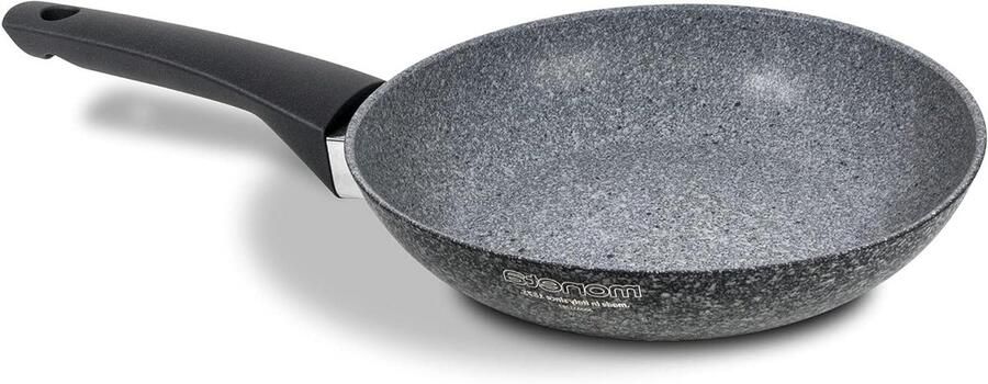 Koekenpan Koop pan Vetarm Koken Versterkt met mineralen 20 cm Zwart