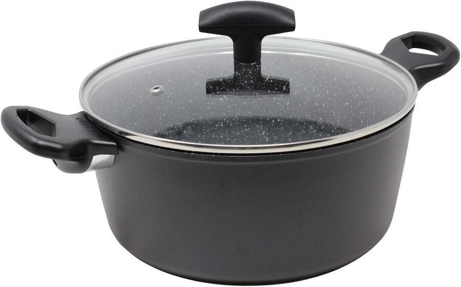 Kookpan met Deksel Aluminium Pan Koken op Inductie 4-laags Anti-aanbaklaag 42 x 28 x 14 cm