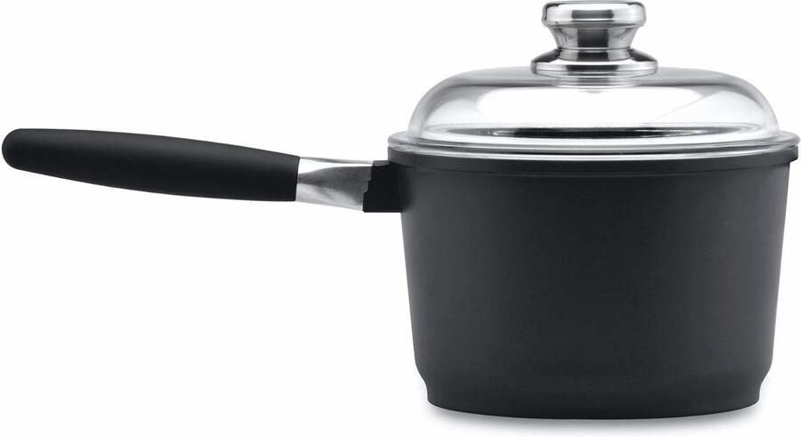 Kookpan met deksel Aluminium pan Lekkere maaltijden maken Afneembare handgreep 27 liter Zwart