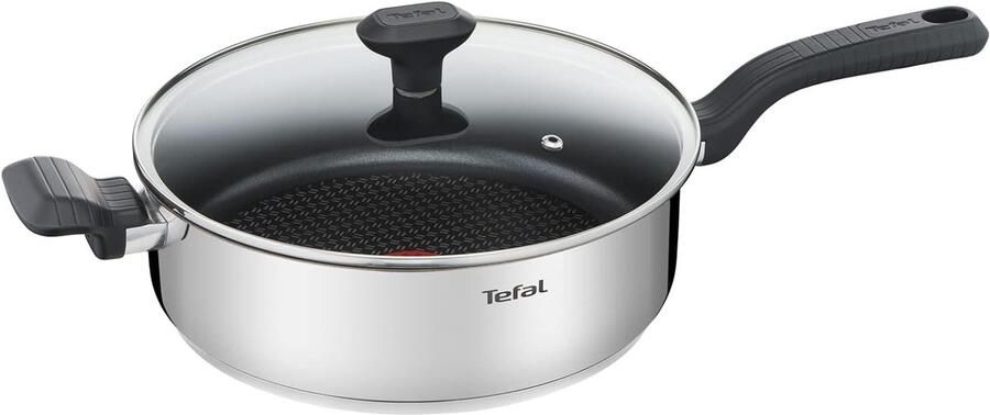 Kookpan Met Deksel Grote Pan Gerechten Energiezuinig Koken 26 cm Zilver