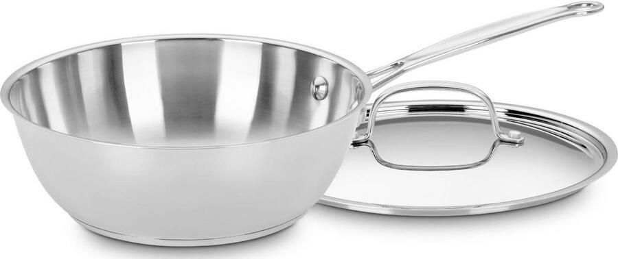 Kookpan met Deksel Keukenpan Sauspan Langzaam Koken Aluminium Capsule Bodem 24cm Diameter Zilverkleurig