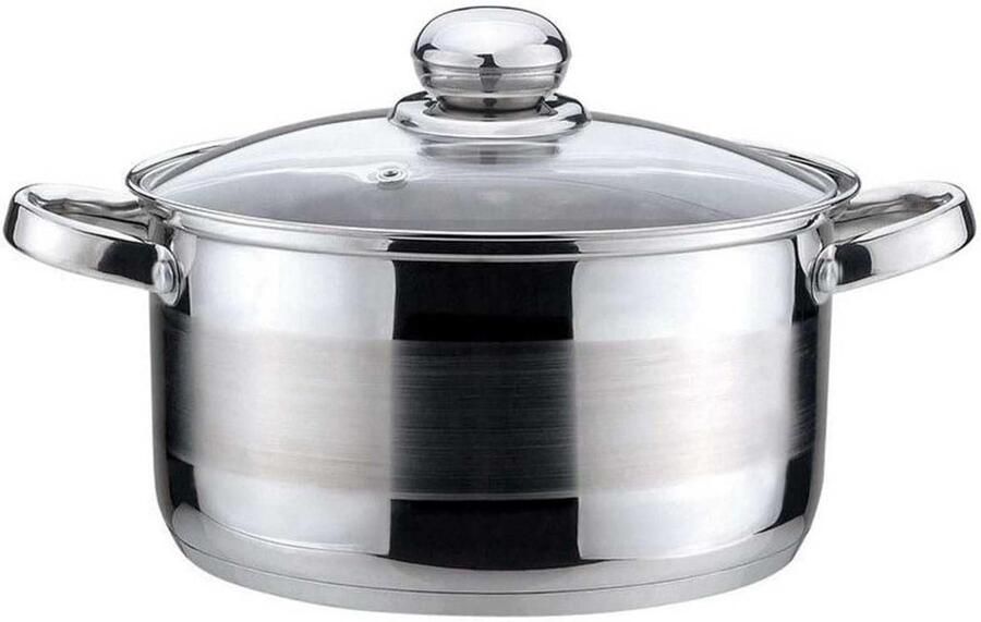 Kookpan met deksel Mini pan Koken en verwarmen Gelijkmatige warmteverdeling 12 cm Zilver