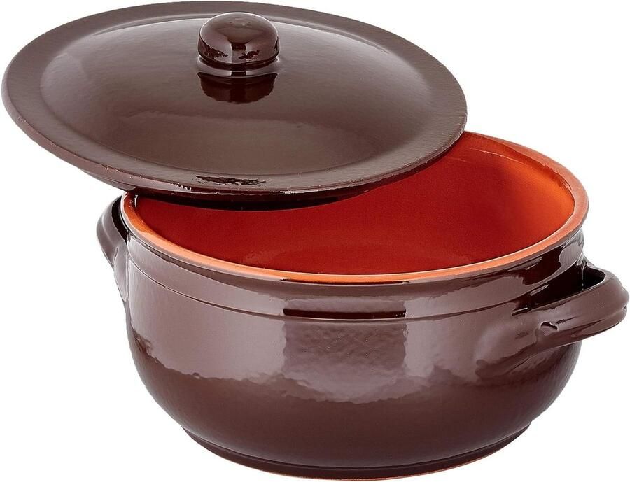 Kookpan met deksel Sauspan Stoofpan Langzaam Koken 100% Made in Italy 20 cm 2 liter