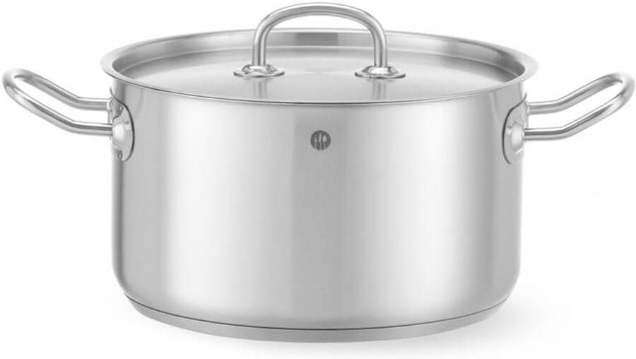 Kookpan met Deksel Soeppan Serveerpan Koken en Serveren Inductiebodem Hittebestendig 6 Liter Zilver