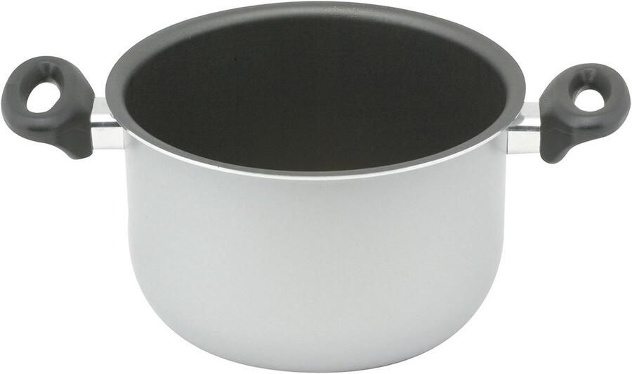 Kookpan met handgrepen Aluminium pan Dagelijks koken Antiaanbaklaag 20 cm Zwart zilver