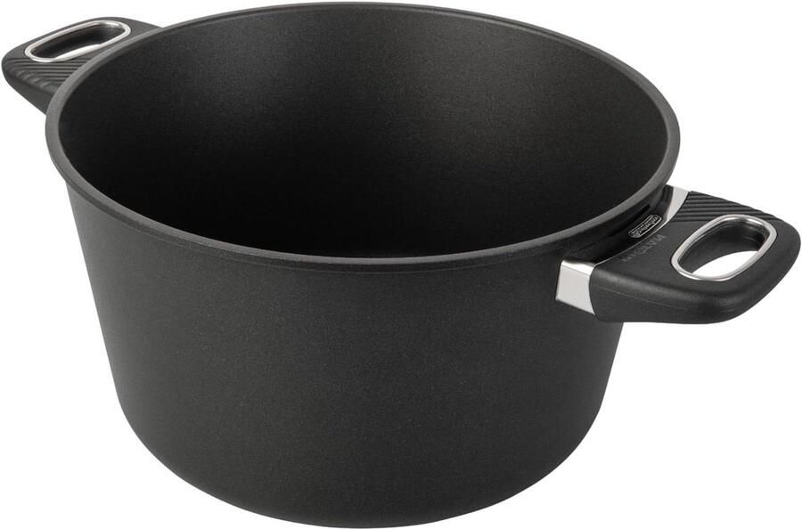 Kookpan met handvatten Steelpan Gezond koken Unieke vernieuwbare coating Ø260mm Grijs