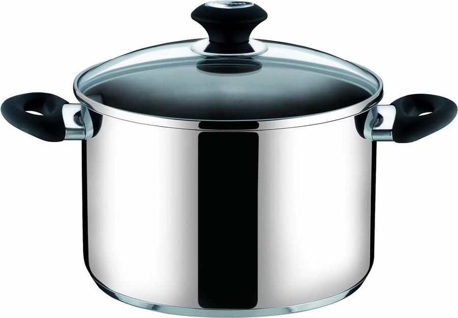 Kookpan RVS Keukenpan Dagelijks Koken Sandwichbodem Inductie 30 cm Zilver
