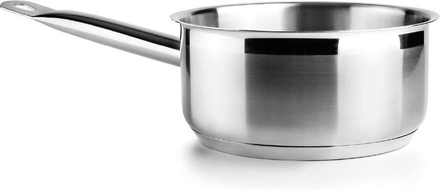 Kookpan RVS Steel pan Koken aan huis Inductie geschikt 20 cm Zilver