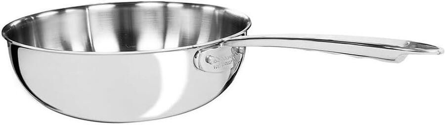 Kookpan RVS Steelpan Koken op Inductie 3-laags Bodem 28 cm Zilver