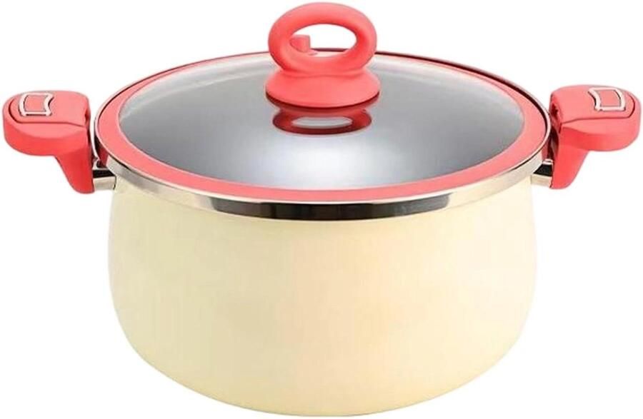 Kookpan Snelkookpan Stoofpan Maaltijden Bereiden Dubbele Handgrepen 31W x 18H cm Zwart