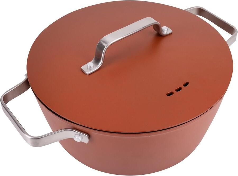 Kookpan Steelpan Lekker Koken Snelle Warmteverdeling 4 Liter Zwart - Foto 1