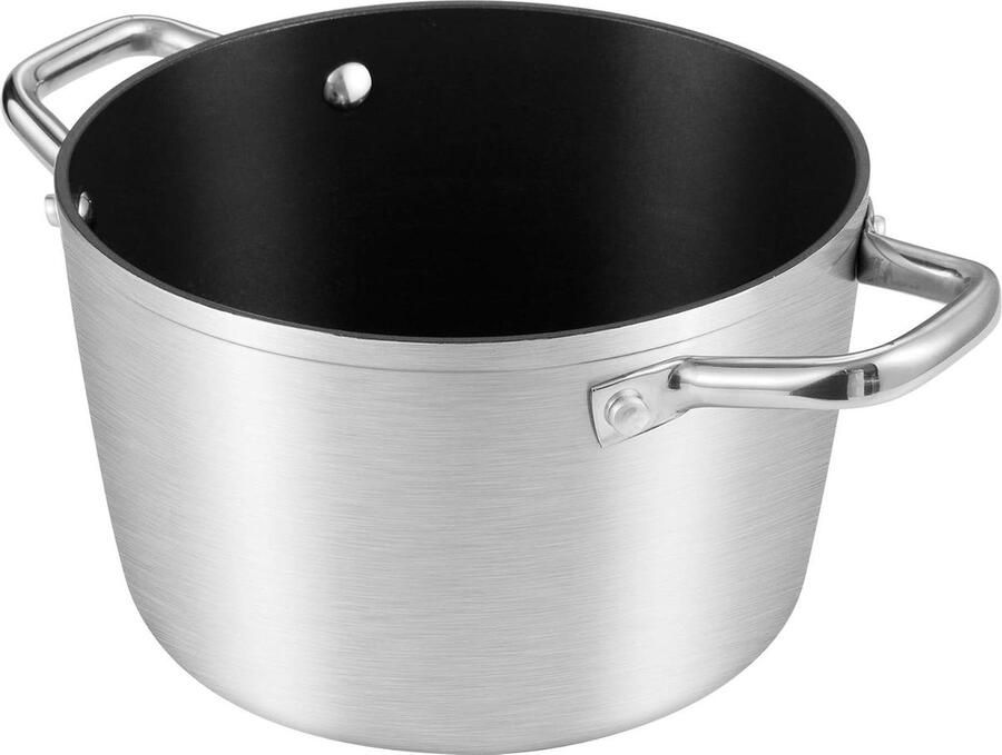 Kookpan Steelpan Maaltijden Bereiden Hoogwaardige Anti-aanbaklaag 35 Liter Grijs
