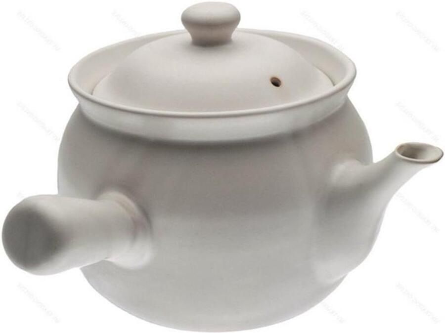 Kookpan Stoofpan Klassieke pan Gezond koken Hoge warmte-isolatie 1.6 Liter Wit