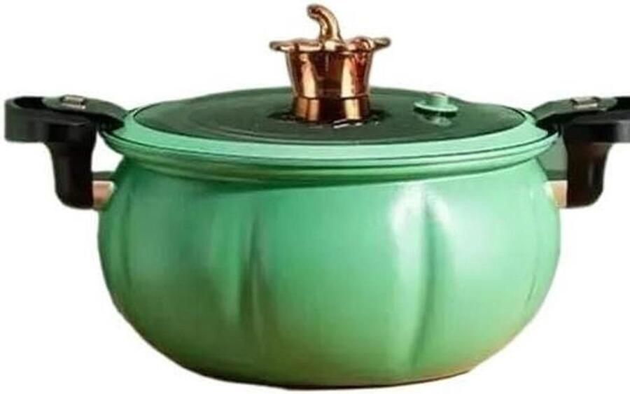 Kookpan Stoofpan Soepmaker Langzaam Koken Warmtebehoud Isolatie 8 Liter Groen