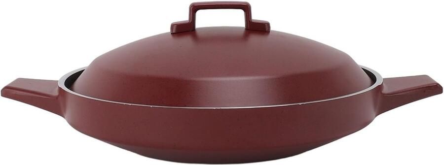 Kookpan Vispan Stoofpan Klassiek Koken Lichtgewicht Aluminium 25 cm Zwart
