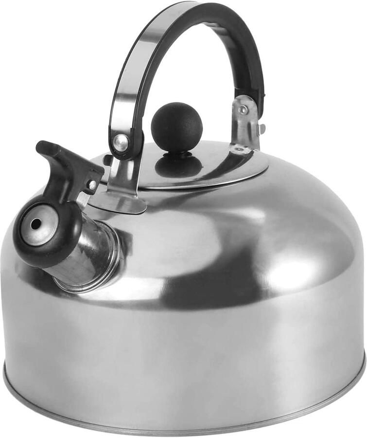 Kookpan Waterkoker Theepot Gasfornuis Water Koken Voedselveilig Roestvrij Staal 20x20x17.5cm Zilver