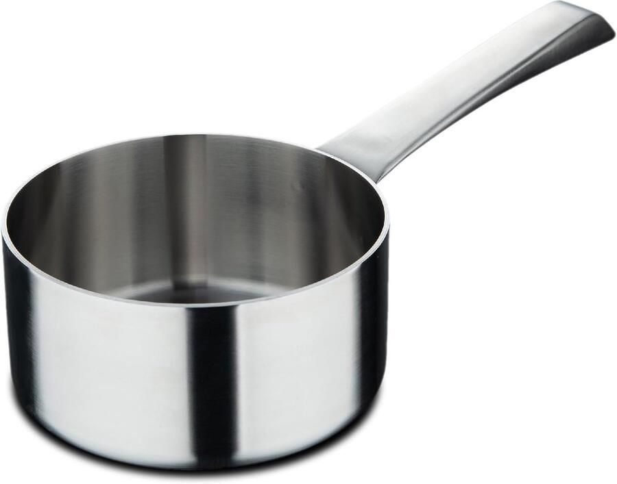 Kookpan zonder deksel Steelpan Professioneel koken Meerlaagse warmteverdeling 16 x 8 cm