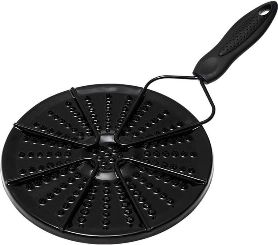 Kookplaat Accessoire Warmte Diffusor Gelijkmatig Koken Opvouwbaar Handvat 40x20 cm Zilver