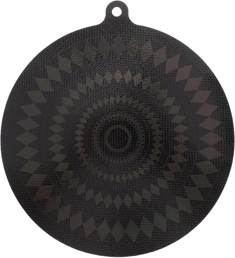 Kookplaat Afdekmatten Beschermmat Inductie Koken en Bakken Temperatuurgevoelig 24x24 cm Zwart - Foto 1