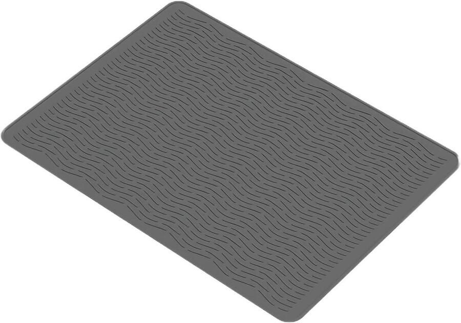 Kookplaat Afdekplaat Aanrechtbeschermer Fornuis Keuken Organiseren Hittebestendig Siliconen 70x50 cm Grijs