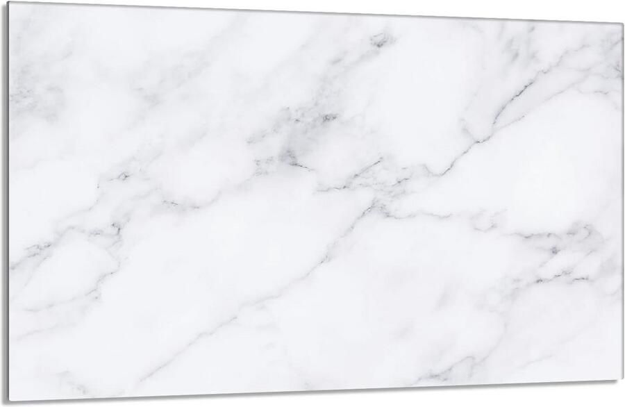 Kookplaat Afdekplaat Aanrechtblad Beschermer Keuken Organisatie Gehard Glas 80x52 cm Marmer
