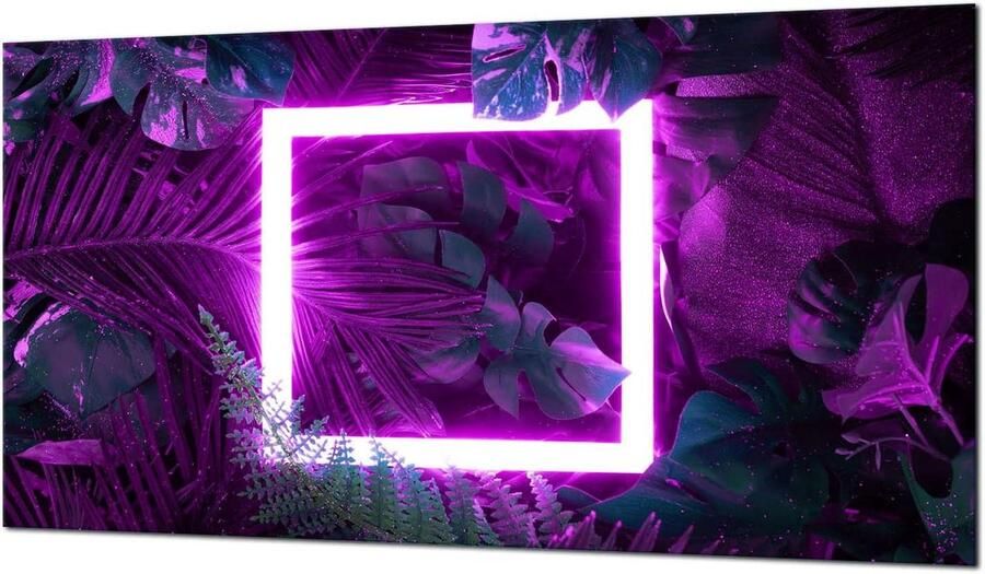 Kookplaat Afdekplaat Beschermplaat Glasplaat Keuken Beschermen Gehard Glas 90x52 cm Multicolor