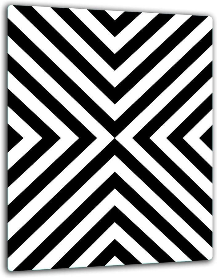 Kookplaat Afdekplaat Glasplaat Bescherming Keuken Decoratie Gehard Glas 40x52 cm Wit