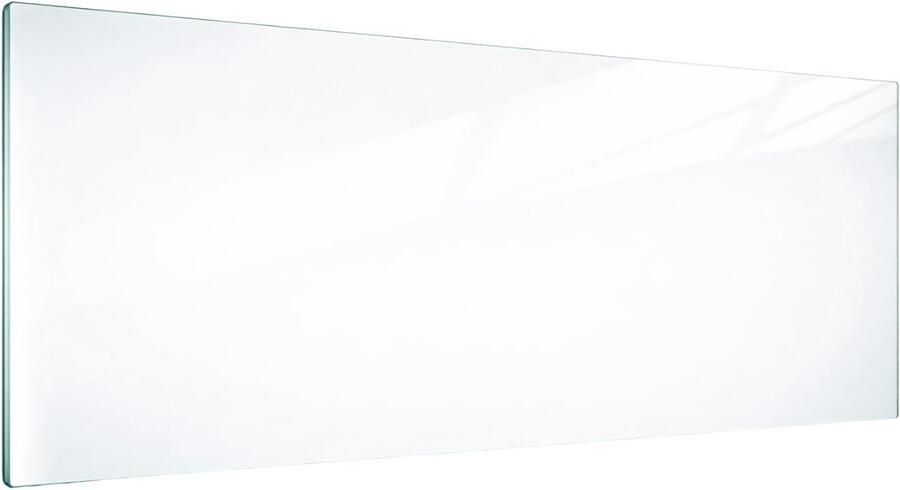 Kookplaat Afdekplaat Glazen Plaat Keuken Beschermen Gehard Glas 80 x 52 cm Wit