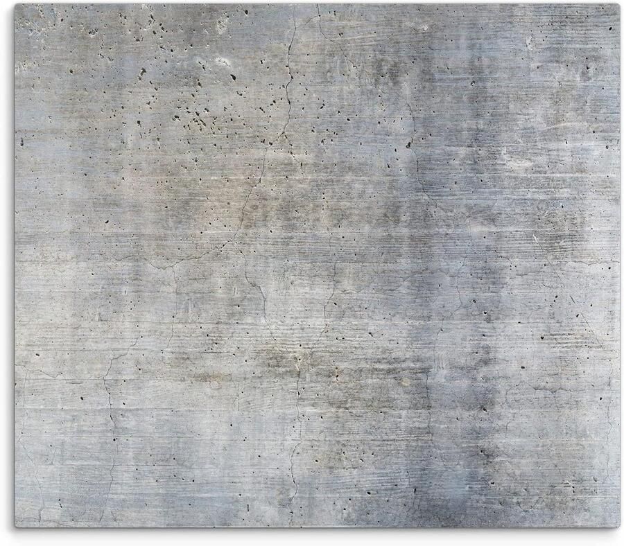 Kookplaat Afdekplaat Glazen Snijplank Keuken Beschermen 3D Diepte Effect 60x52cm Cement Textuur