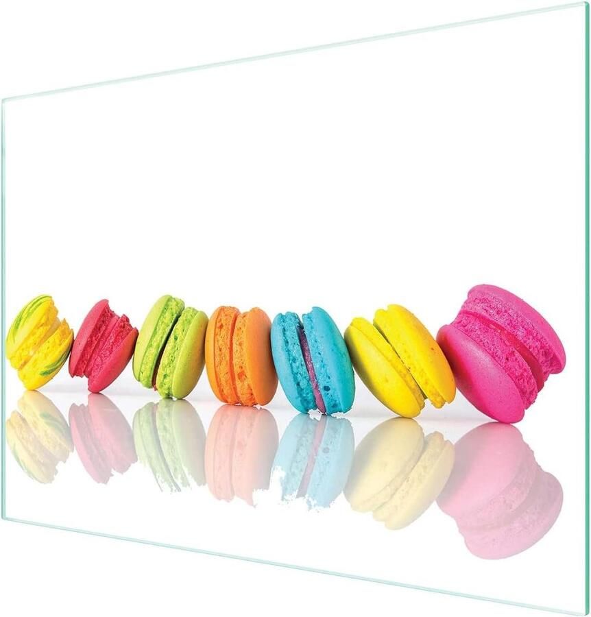 Kookplaat Afdekplaat Snijplank Glas Keuken Beschermen Gehard Glas 40x30 cm Zwart