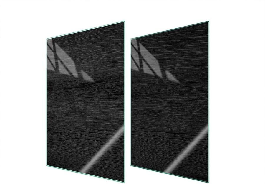 Kookplaat Afdekplaat Spatbescherming Glas Keuken Beschermen Gehard Glas 2x35x52 cm Geel