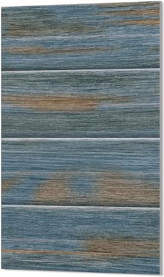 Kookplaat Afdekplaat Spatbescherming Glas Keuken Beschermen Gehard Glas 30x52 cm Turquoise