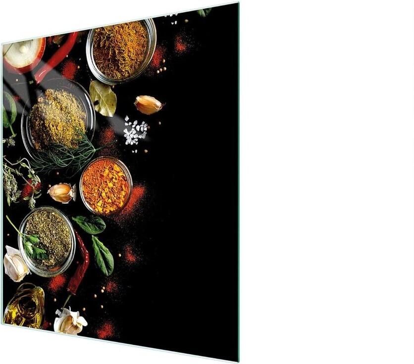 Kookplaat Afdekplaat Spatbescherming Glas Keuken Beschermen Gehard Glas 45 x 52 cm Decoratief