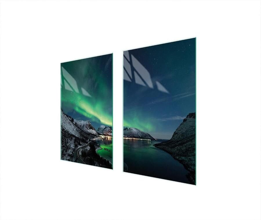 Kookplaat Afdekplaat Spatbescherming Glas Keuken Beschermen Gehard Glas 90x52 cm Multicolour