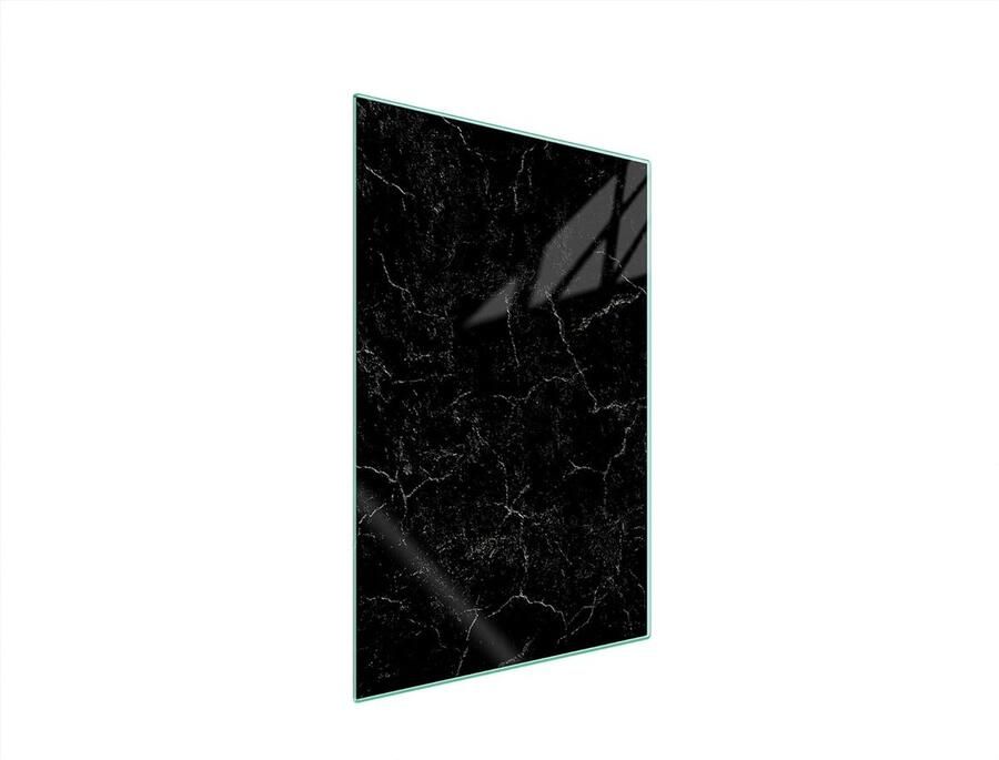 Kookplaat afdekplaat Spatbescherming glas Keuken organiseren Krasbestendig gehard glas 35 x 52 cm Marmerlook