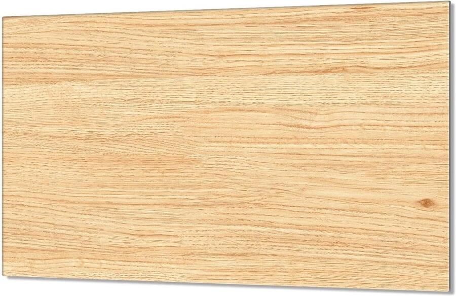 Kookplaat Afdekplaat Spatbord Glas Keuken Beschermen Gehard Glas 80x52 cm Hout Print