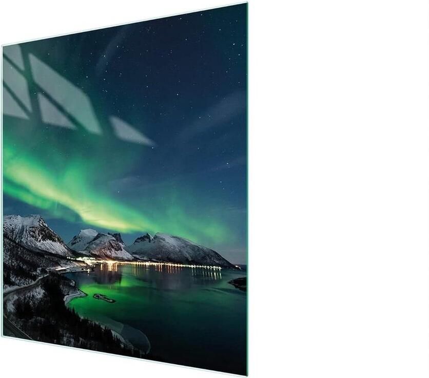 Kookplaat Afdekplaat Spatbord Glas Keuken Werkblad Gehard Glas 45 x 52 cm Decoratief