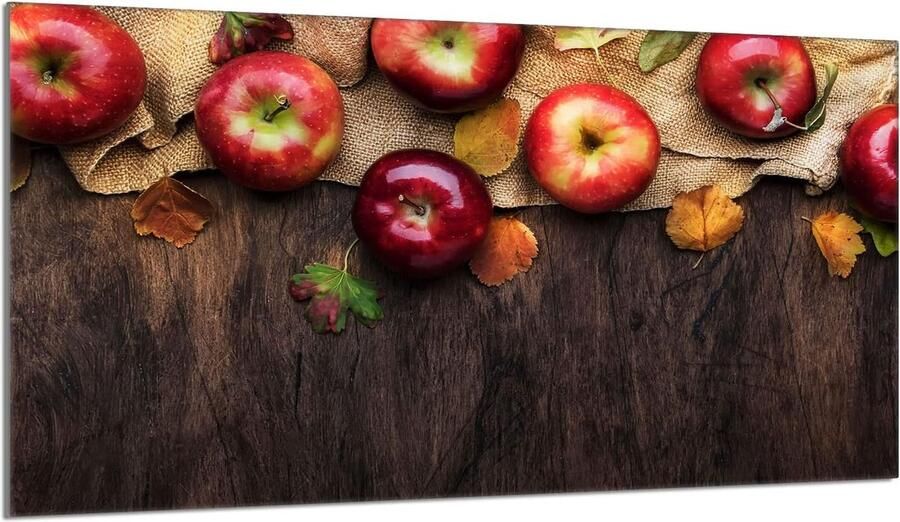 Kookplaat Afdekplaat Werkblad Beschermer Glas Keuken Decoratie Gehard Krasbestendig Glas 90 x 52 cm APPELS