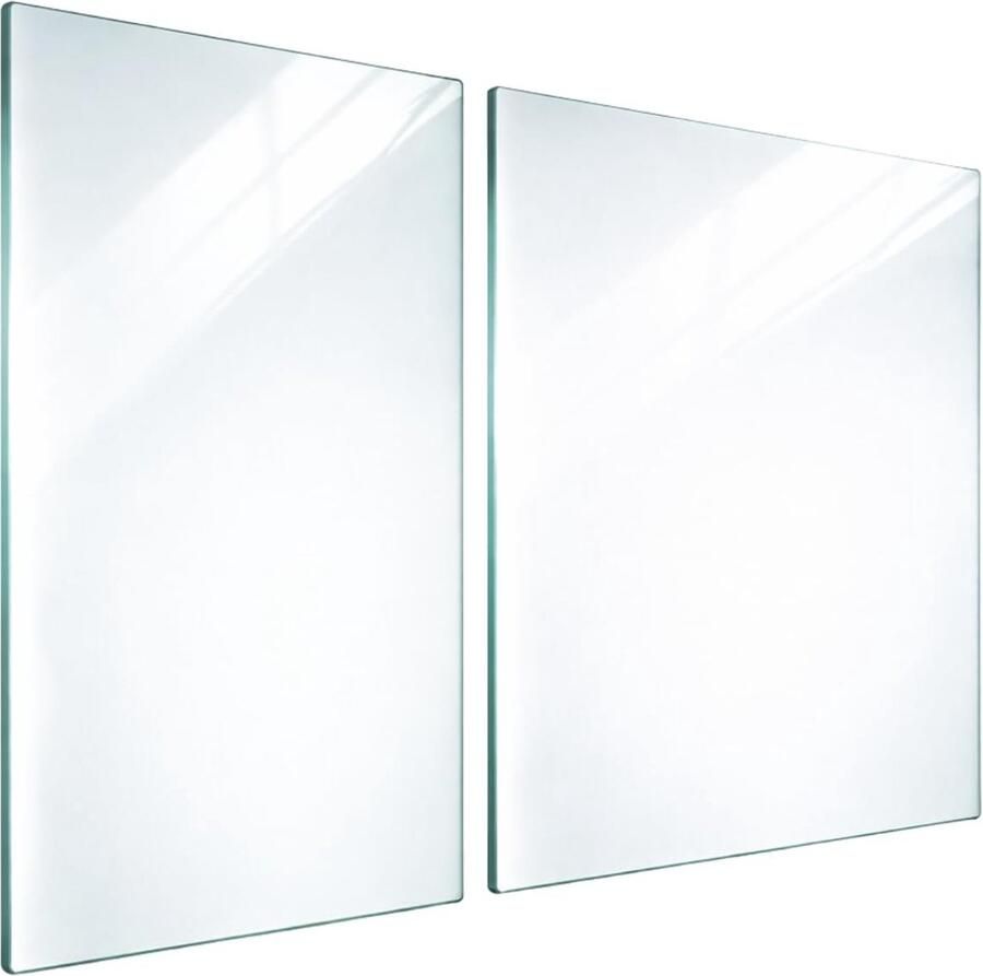 Kookplaat Afdekplaat Werkblad Beschermer Keuken Beschermen Gehard Glas 30x52 en 60x52cm Wit