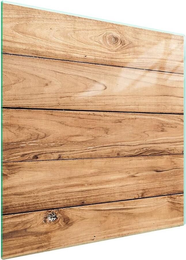 Kookplaat Afdekplaat Werkblad Beschermer Keuken Beschermen Gehard Glas 50 x 52 cm Hout Print