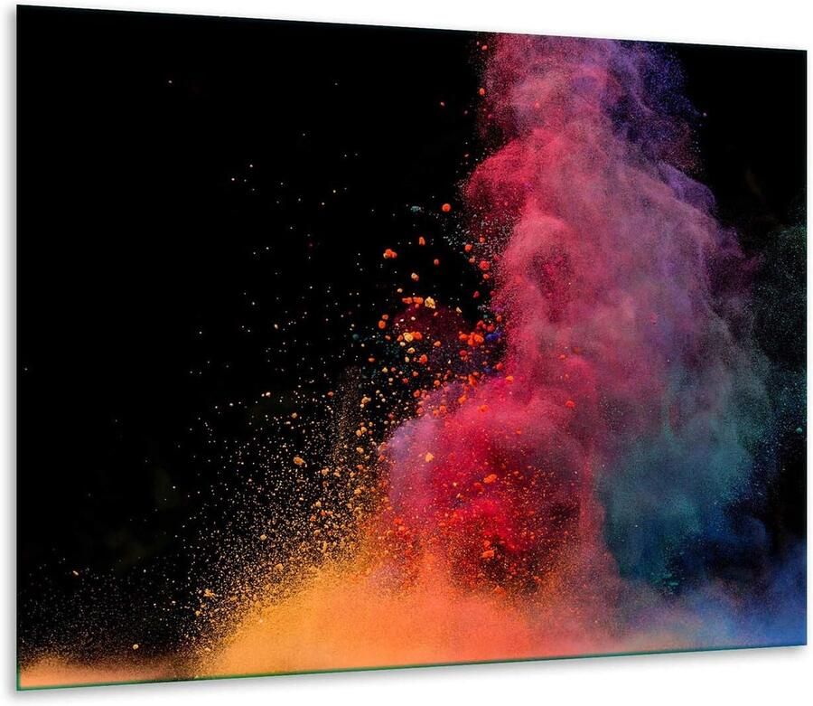 Kookplaat Afdekplaat Werkblad Beschermer Keuken Beschermen Gehard Glas 60 x 52 cm Zwart Decoratief