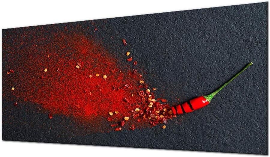 Kookplaat Afdekplaat Werkblad Beschermer Keuken Beschermen Krasbestendig Gehard Glas 90 x 52 cm Meerkleurig