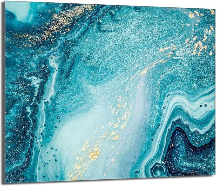 Kookplaat Afdekplaat Werkblad Beschermer Keuken Decoratie Gehard Glas 60x52 cm Marmer