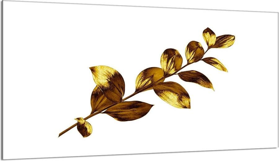 Kookplaat Afdekplaat Werkblad Beschermer Keuken Decoratie Gehard Glas 90 x 52 cm Goud