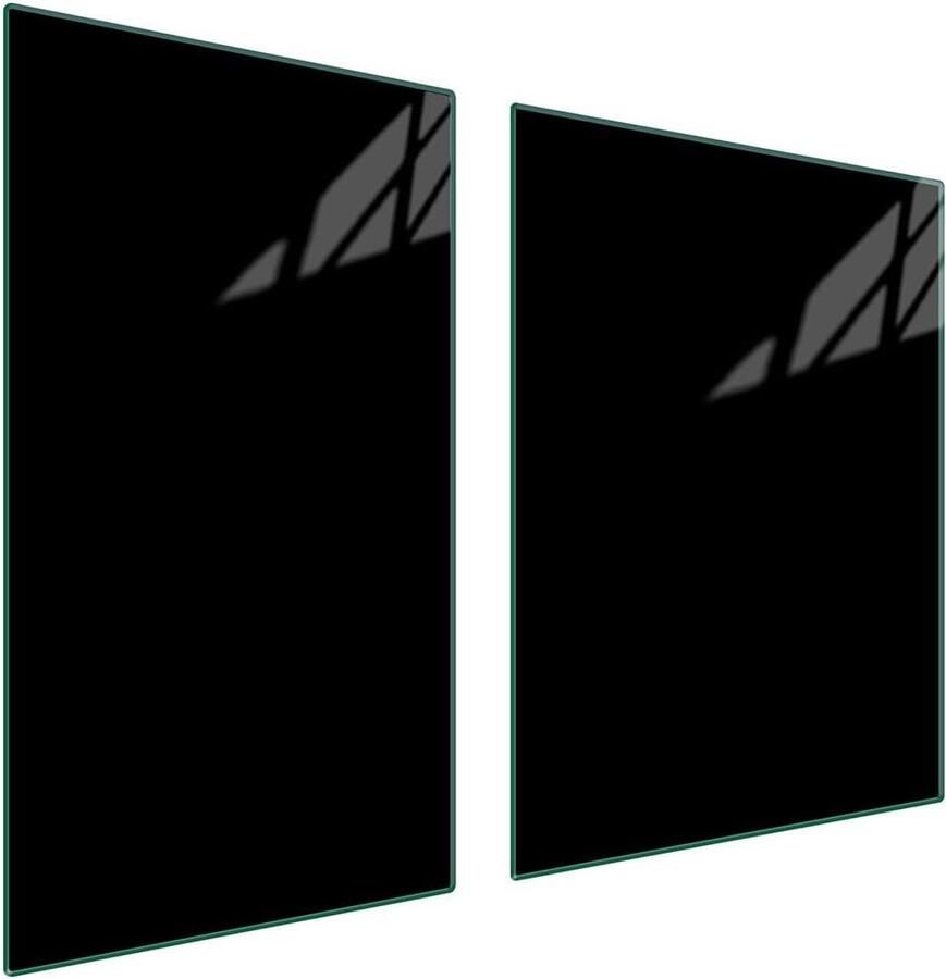 Kookplaat Afdekplaat Werkblad Beschermer Keuken Organisatie Gehard Glas 40x52 of 60x52 cm Zwart