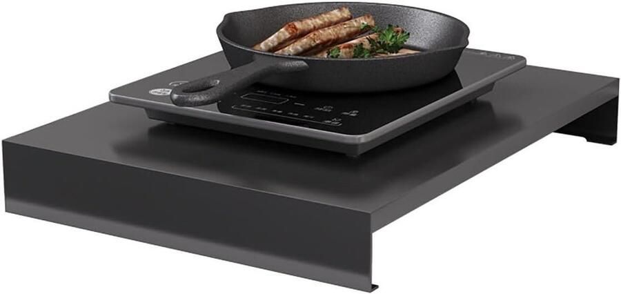 Kookplaat Afdekplaat Werkblad Beschermer Keuken Beschermen Roestvrij Staal 40 x 48 cm Zilverkleurig
