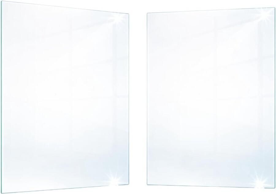 Kookplaat Afdekplaat Werkbladbeschermer Glas Keuken Beschermen Gehard Glas 40x52 en 45x52cm Transparant