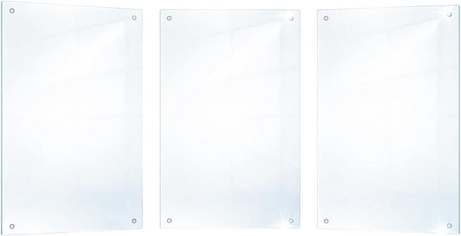 Kookplaat Afdekplaat Werkbladbeschermer Glas Keuken Beschermen Gehard Glas Materiaal 3 x 30 x 52 cm Transparant